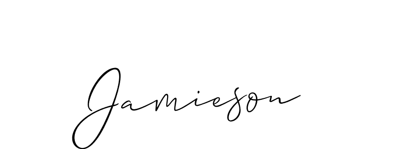 Jamieson stylish signature style. Best Handwritten Sign (Allison_Script) for my name. Handwritten Signature Collection Ideas for my name Jamieson. Jamieson signature style 2 images and pictures png