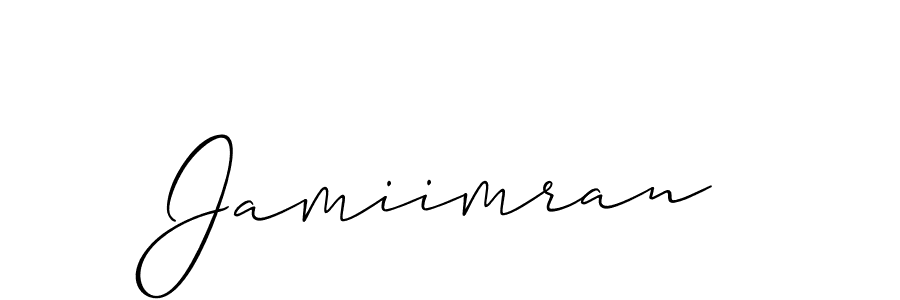 if you are searching for the best signature style for your name Jamiimran. so please give up your signature search. here we have designed multiple signature styles  using Allison_Script. Jamiimran signature style 2 images and pictures png