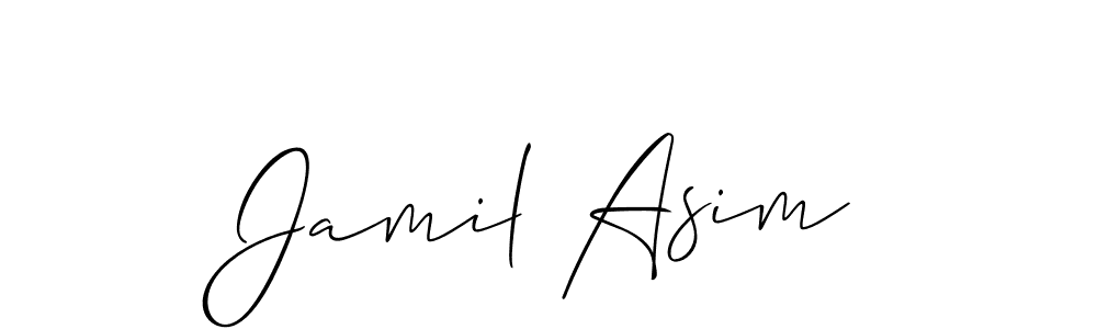 Create a beautiful signature design for name Jamil Asim. With this signature (Allison_Script) fonts, you can make a handwritten signature for free. Jamil Asim signature style 2 images and pictures png