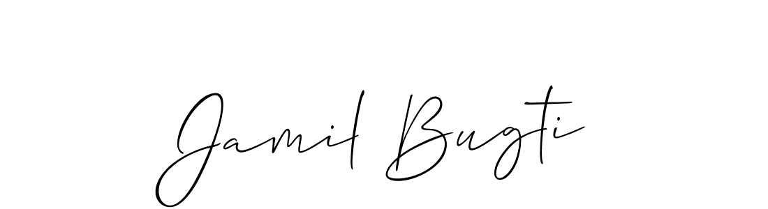 Make a short Jamil Bugti signature style. Manage your documents anywhere anytime using Allison_Script. Create and add eSignatures, submit forms, share and send files easily. Jamil Bugti signature style 2 images and pictures png