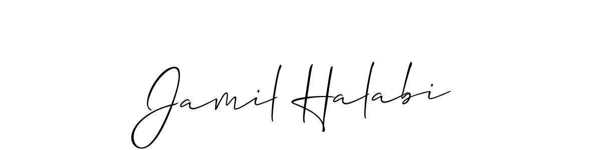 Make a beautiful signature design for name Jamil Halabi. Use this online signature maker to create a handwritten signature for free. Jamil Halabi signature style 2 images and pictures png