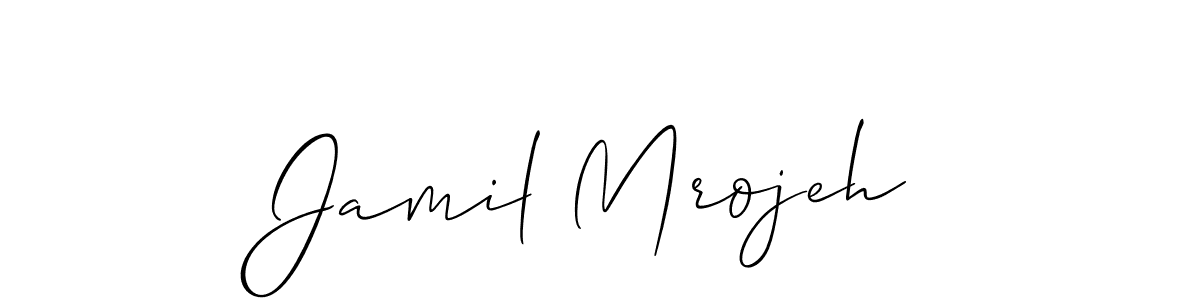 See photos of Jamil Mrojeh official signature by Spectra . Check more albums & portfolios. Read reviews & check more about Allison_Script font. Jamil Mrojeh signature style 2 images and pictures png