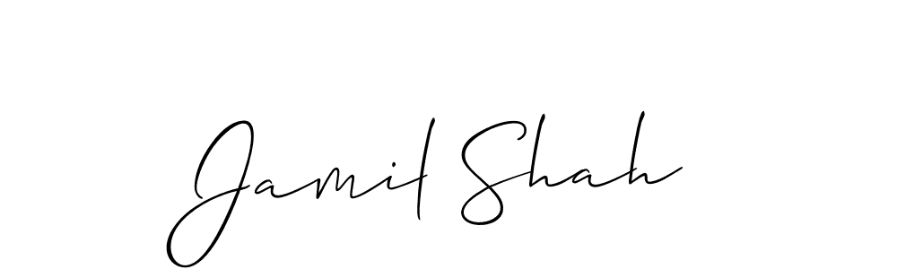 Allison_Script is a professional signature style that is perfect for those who want to add a touch of class to their signature. It is also a great choice for those who want to make their signature more unique. Get Jamil Shah name to fancy signature for free. Jamil Shah signature style 2 images and pictures png