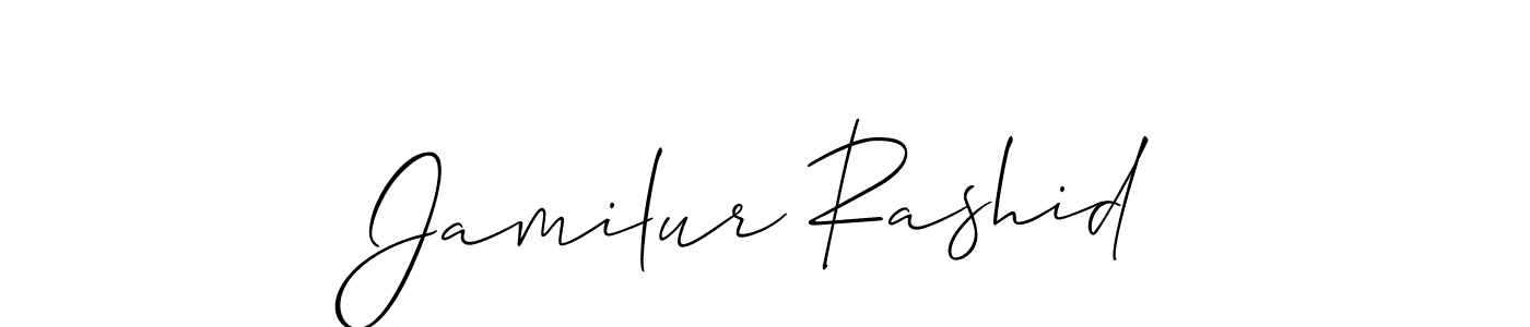 It looks lik you need a new signature style for name Jamilur Rashid. Design unique handwritten (Allison_Script) signature with our free signature maker in just a few clicks. Jamilur Rashid signature style 2 images and pictures png