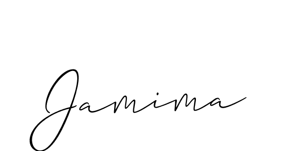 if you are searching for the best signature style for your name Jamima. so please give up your signature search. here we have designed multiple signature styles  using Allison_Script. Jamima signature style 2 images and pictures png