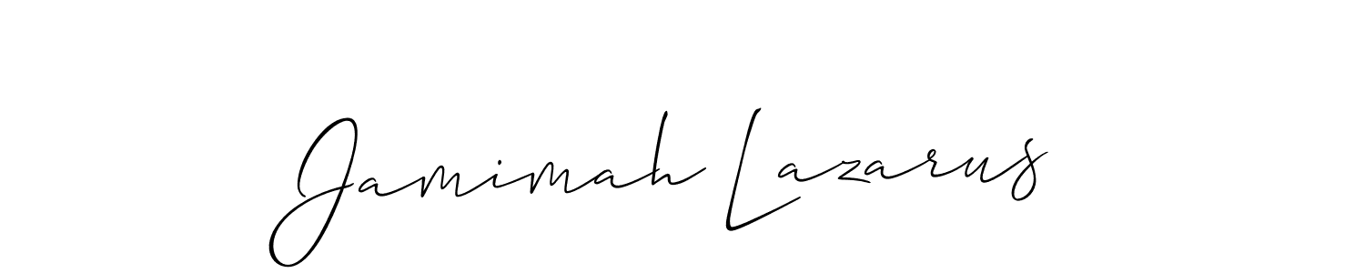 Once you've used our free online signature maker to create your best signature Allison_Script style, it's time to enjoy all of the benefits that Jamimah Lazarus name signing documents. Jamimah Lazarus signature style 2 images and pictures png