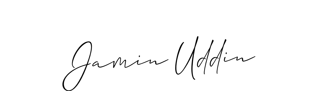 How to make Jamin Uddin signature? Allison_Script is a professional autograph style. Create handwritten signature for Jamin Uddin name. Jamin Uddin signature style 2 images and pictures png