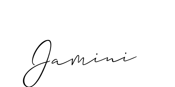 It looks lik you need a new signature style for name Jamini. Design unique handwritten (Allison_Script) signature with our free signature maker in just a few clicks. Jamini signature style 2 images and pictures png