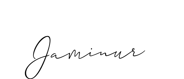 It looks lik you need a new signature style for name Jaminur. Design unique handwritten (Allison_Script) signature with our free signature maker in just a few clicks. Jaminur signature style 2 images and pictures png