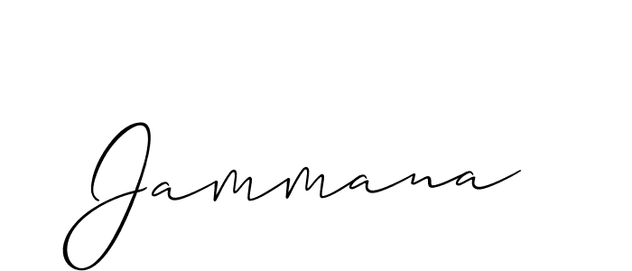 Create a beautiful signature design for name Jammana. With this signature (Allison_Script) fonts, you can make a handwritten signature for free. Jammana signature style 2 images and pictures png