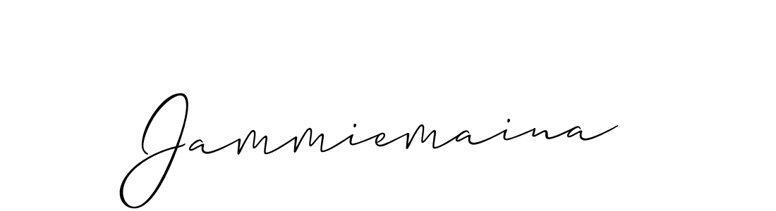 Create a beautiful signature design for name Jammiemaina. With this signature (Allison_Script) fonts, you can make a handwritten signature for free. Jammiemaina signature style 2 images and pictures png