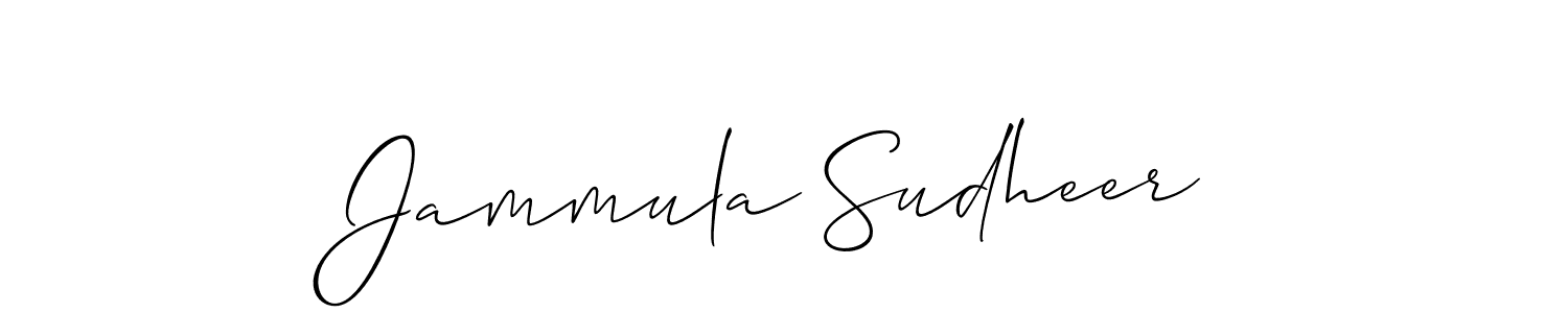 Similarly Allison_Script is the best handwritten signature design. Signature creator online .You can use it as an online autograph creator for name Jammula Sudheer. Jammula Sudheer signature style 2 images and pictures png
