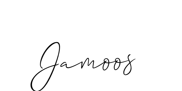 How to make Jamoos signature? Allison_Script is a professional autograph style. Create handwritten signature for Jamoos name. Jamoos signature style 2 images and pictures png