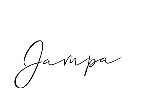 It looks lik you need a new signature style for name Jampa. Design unique handwritten (Allison_Script) signature with our free signature maker in just a few clicks. Jampa signature style 2 images and pictures png