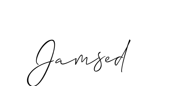 Create a beautiful signature design for name Jamsed. With this signature (Allison_Script) fonts, you can make a handwritten signature for free. Jamsed signature style 2 images and pictures png