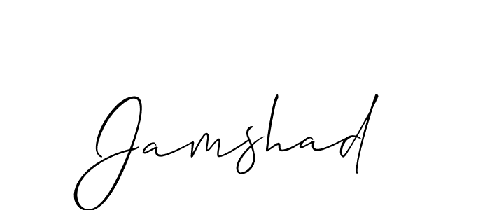 if you are searching for the best signature style for your name Jamshad. so please give up your signature search. here we have designed multiple signature styles  using Allison_Script. Jamshad signature style 2 images and pictures png