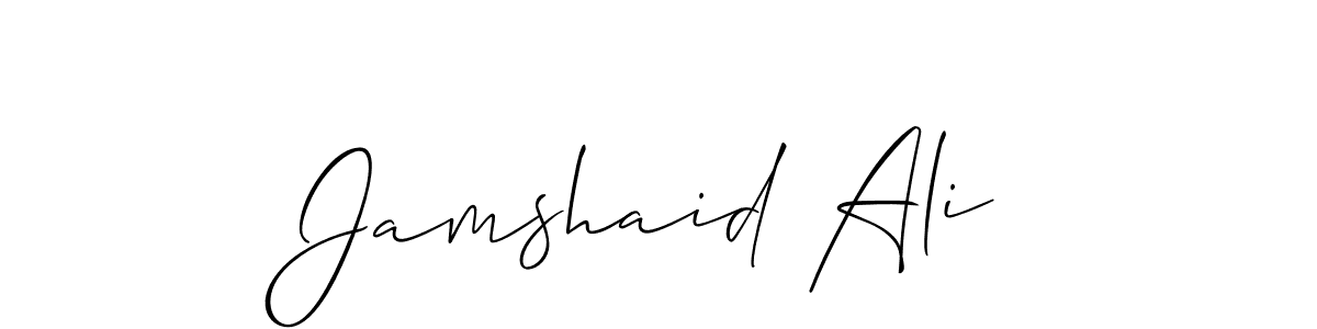 Also we have Jamshaid Ali name is the best signature style. Create professional handwritten signature collection using Allison_Script autograph style. Jamshaid Ali signature style 2 images and pictures png