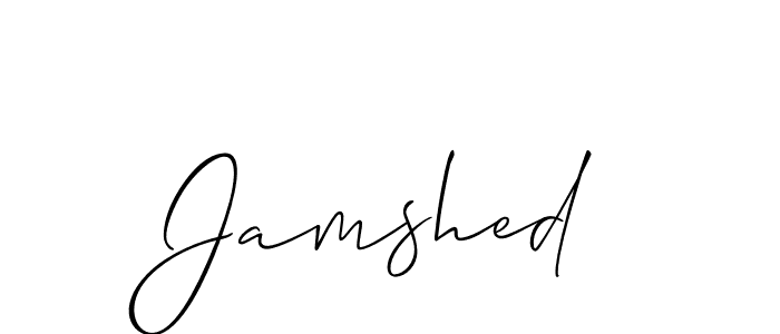 Design your own signature with our free online signature maker. With this signature software, you can create a handwritten (Allison_Script) signature for name Jamshed. Jamshed signature style 2 images and pictures png