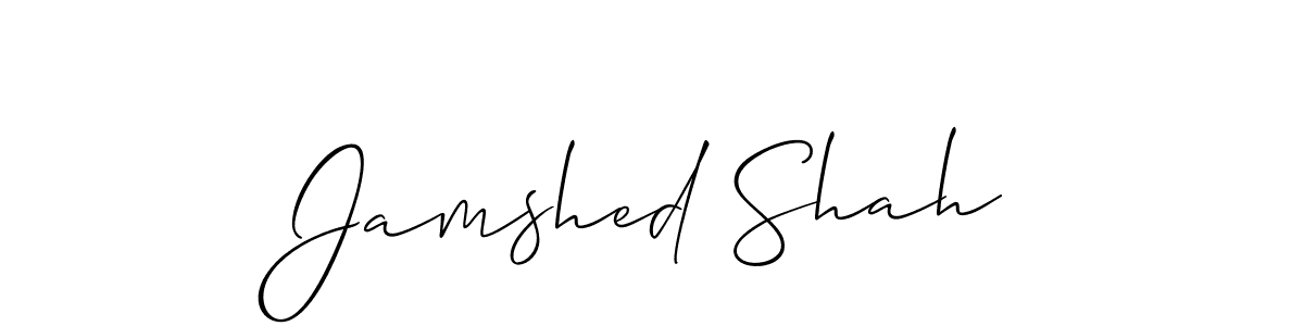 Allison_Script is a professional signature style that is perfect for those who want to add a touch of class to their signature. It is also a great choice for those who want to make their signature more unique. Get Jamshed Shah name to fancy signature for free. Jamshed Shah signature style 2 images and pictures png