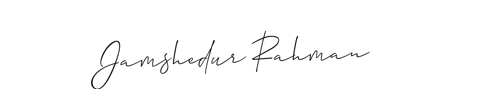 Jamshedur Rahman stylish signature style. Best Handwritten Sign (Allison_Script) for my name. Handwritten Signature Collection Ideas for my name Jamshedur Rahman. Jamshedur Rahman signature style 2 images and pictures png