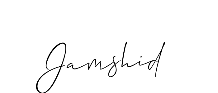 Design your own signature with our free online signature maker. With this signature software, you can create a handwritten (Allison_Script) signature for name Jamshid. Jamshid signature style 2 images and pictures png