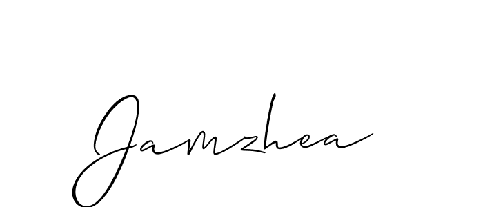 How to Draw Jamzhea signature style? Allison_Script is a latest design signature styles for name Jamzhea. Jamzhea signature style 2 images and pictures png