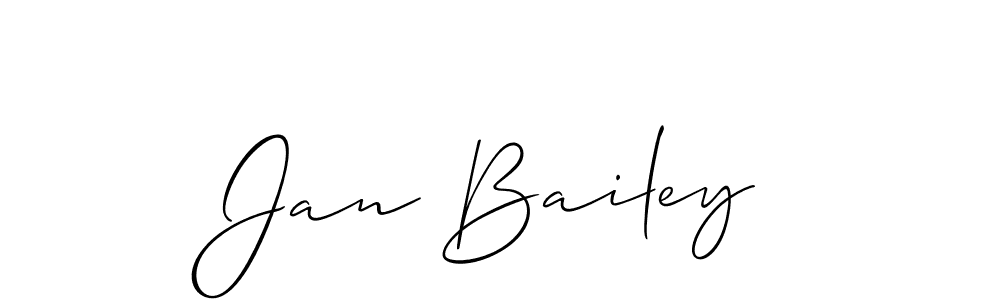 Jan Bailey stylish signature style. Best Handwritten Sign (Allison_Script) for my name. Handwritten Signature Collection Ideas for my name Jan Bailey. Jan Bailey signature style 2 images and pictures png