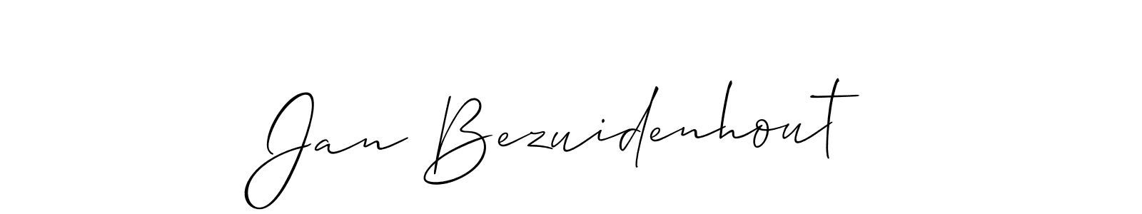 Make a beautiful signature design for name Jan Bezuidenhout. With this signature (Allison_Script) style, you can create a handwritten signature for free. Jan Bezuidenhout signature style 2 images and pictures png