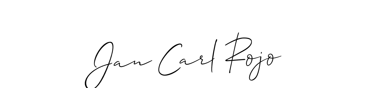 Design your own signature with our free online signature maker. With this signature software, you can create a handwritten (Allison_Script) signature for name Jan Carl Rojo. Jan Carl Rojo signature style 2 images and pictures png