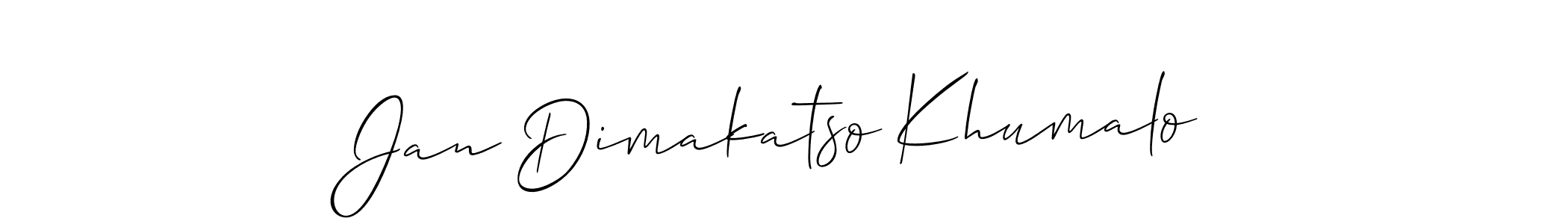 See photos of Jan Dimakatso Khumalo official signature by Spectra . Check more albums & portfolios. Read reviews & check more about Allison_Script font. Jan Dimakatso Khumalo signature style 2 images and pictures png