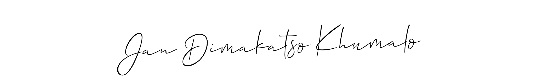 You can use this online signature creator to create a handwritten signature for the name Jan Dimakatso Khumalo. This is the best online autograph maker. Jan Dimakatso Khumalo signature style 2 images and pictures png