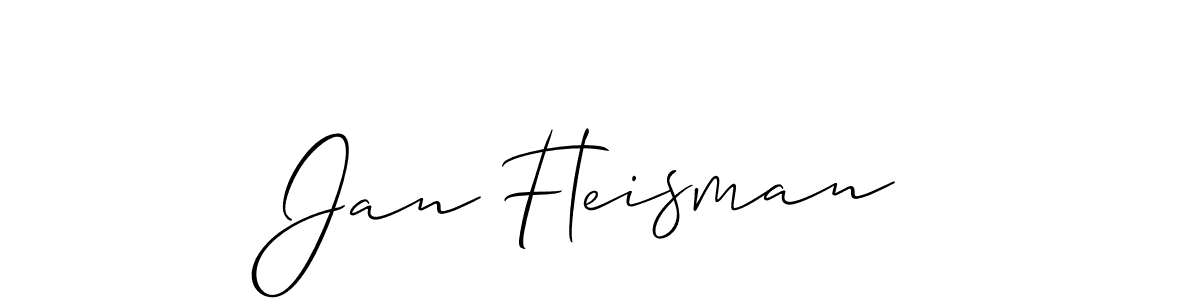 Allison_Script is a professional signature style that is perfect for those who want to add a touch of class to their signature. It is also a great choice for those who want to make their signature more unique. Get Jan Fleisman name to fancy signature for free. Jan Fleisman signature style 2 images and pictures png