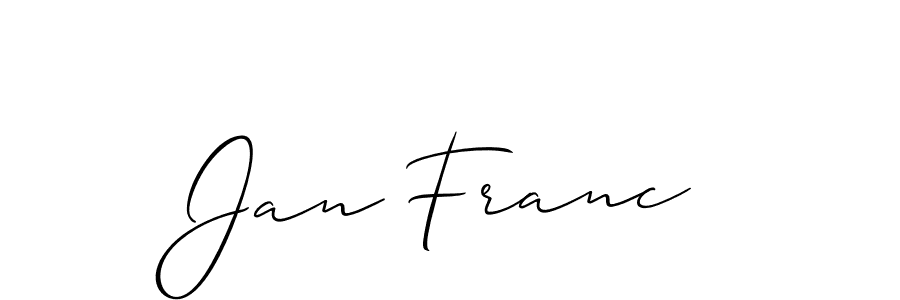 You can use this online signature creator to create a handwritten signature for the name Jan Franc. This is the best online autograph maker. Jan Franc signature style 2 images and pictures png