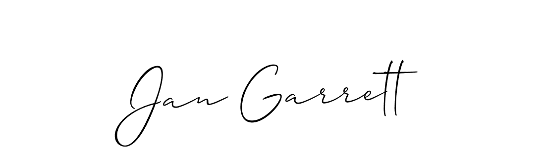 How to Draw Jan Garrett signature style? Allison_Script is a latest design signature styles for name Jan Garrett. Jan Garrett signature style 2 images and pictures png