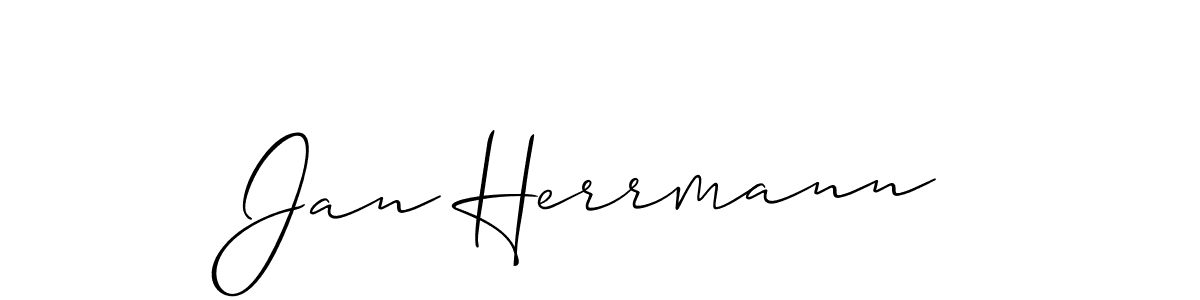 The best way (Allison_Script) to make a short signature is to pick only two or three words in your name. The name Jan Herrmann include a total of six letters. For converting this name. Jan Herrmann signature style 2 images and pictures png