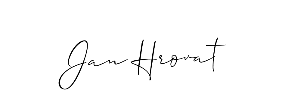 Allison_Script is a professional signature style that is perfect for those who want to add a touch of class to their signature. It is also a great choice for those who want to make their signature more unique. Get Jan Hrovat name to fancy signature for free. Jan Hrovat signature style 2 images and pictures png