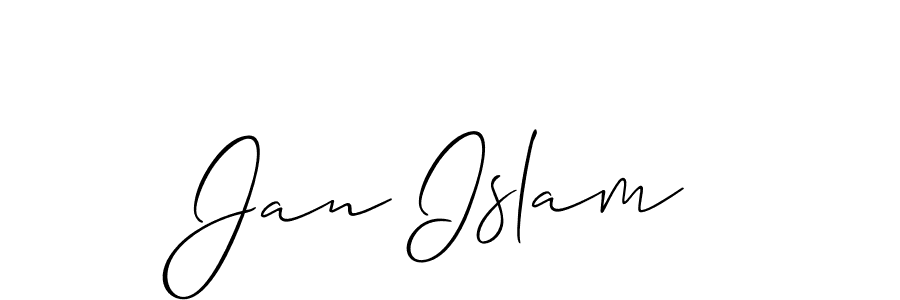 How to Draw Jan Islam signature style? Allison_Script is a latest design signature styles for name Jan Islam. Jan Islam signature style 2 images and pictures png