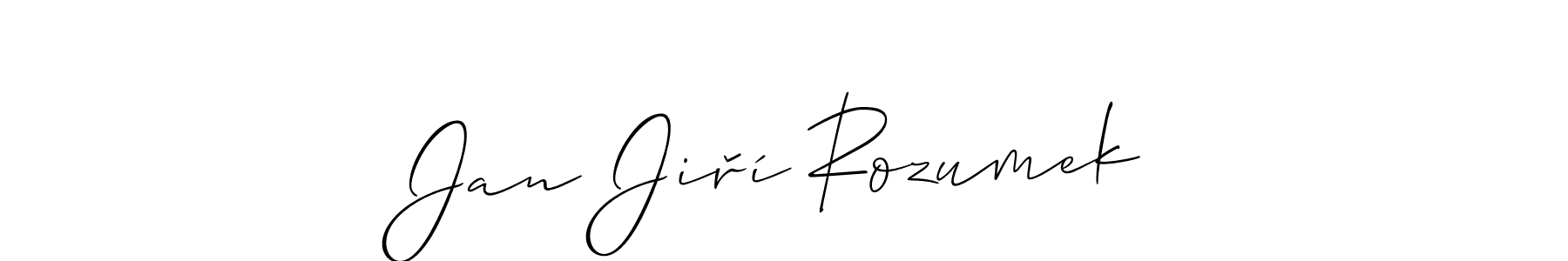 Jan Jiří Rozumek stylish signature style. Best Handwritten Sign (Allison_Script) for my name. Handwritten Signature Collection Ideas for my name Jan Jiří Rozumek. Jan Jiří Rozumek signature style 2 images and pictures png