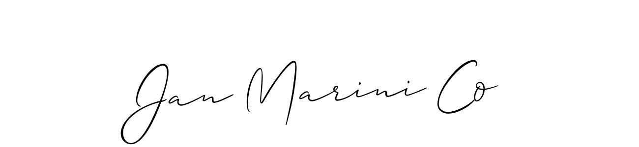 Best and Professional Signature Style for Jan Marini Co. Allison_Script Best Signature Style Collection. Jan Marini Co signature style 2 images and pictures png