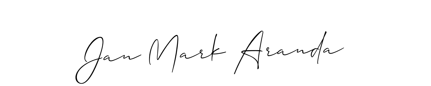 Also we have Jan Mark Aranda name is the best signature style. Create professional handwritten signature collection using Allison_Script autograph style. Jan Mark Aranda signature style 2 images and pictures png
