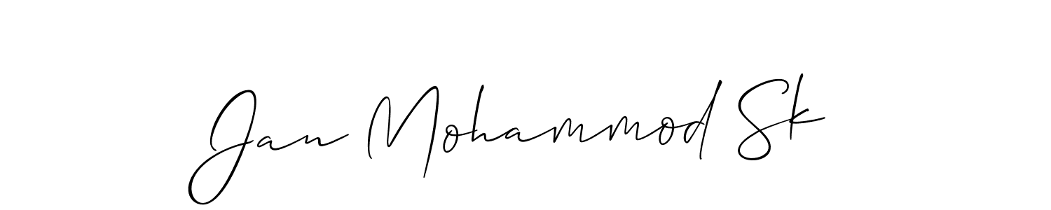 if you are searching for the best signature style for your name Jan Mohammod Sk. so please give up your signature search. here we have designed multiple signature styles  using Allison_Script. Jan Mohammod Sk signature style 2 images and pictures png