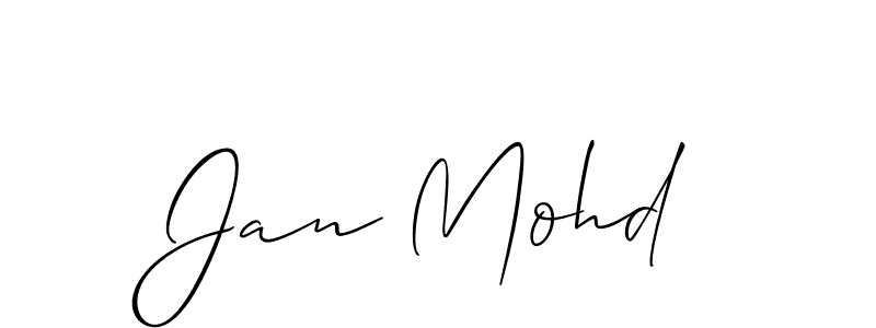 Best and Professional Signature Style for Jan Mohd. Allison_Script Best Signature Style Collection. Jan Mohd signature style 2 images and pictures png