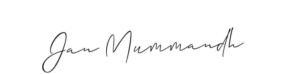Once you've used our free online signature maker to create your best signature Allison_Script style, it's time to enjoy all of the benefits that Jan Mummandh name signing documents. Jan Mummandh signature style 2 images and pictures png