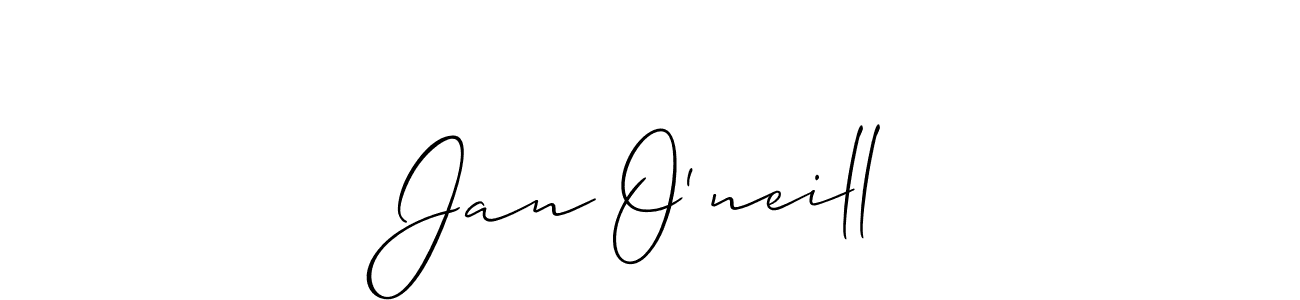 Allison_Script is a professional signature style that is perfect for those who want to add a touch of class to their signature. It is also a great choice for those who want to make their signature more unique. Get Jan O‘neill name to fancy signature for free. Jan O‘neill signature style 2 images and pictures png