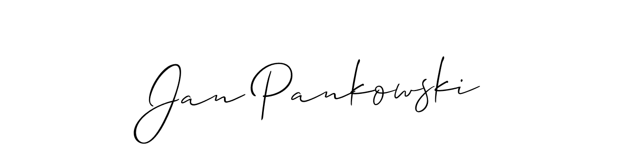 if you are searching for the best signature style for your name Jan Pankowski. so please give up your signature search. here we have designed multiple signature styles  using Allison_Script. Jan Pankowski signature style 2 images and pictures png