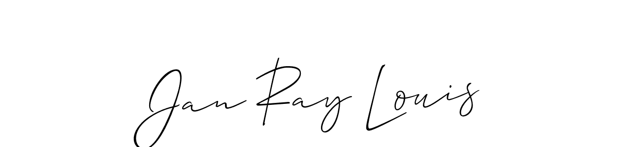 Create a beautiful signature design for name Jan Ray Louis. With this signature (Allison_Script) fonts, you can make a handwritten signature for free. Jan Ray Louis signature style 2 images and pictures png