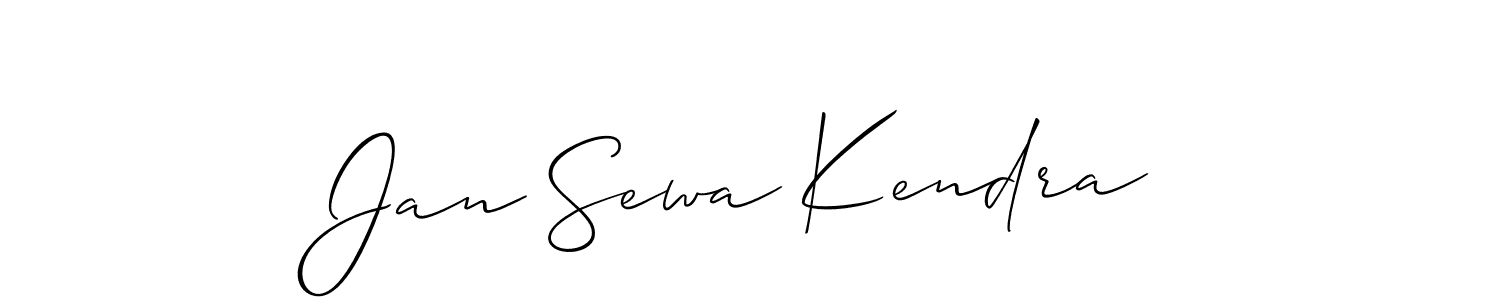 How to make Jan Sewa Kendra signature? Allison_Script is a professional autograph style. Create handwritten signature for Jan Sewa Kendra name. Jan Sewa Kendra signature style 2 images and pictures png