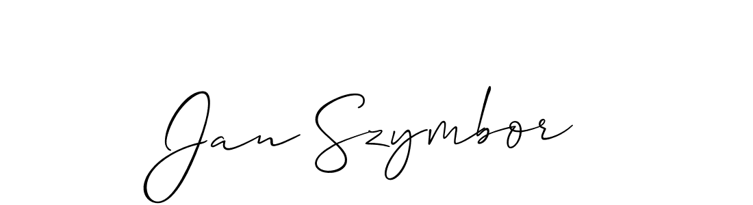 How to make Jan Szymbor signature? Allison_Script is a professional autograph style. Create handwritten signature for Jan Szymbor name. Jan Szymbor signature style 2 images and pictures png