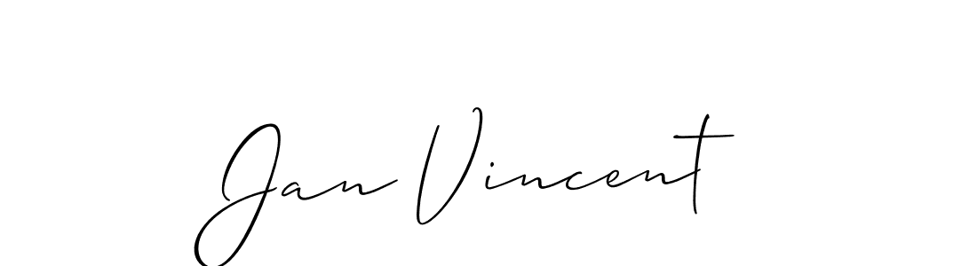 Make a short Jan Vincent signature style. Manage your documents anywhere anytime using Allison_Script. Create and add eSignatures, submit forms, share and send files easily. Jan Vincent signature style 2 images and pictures png