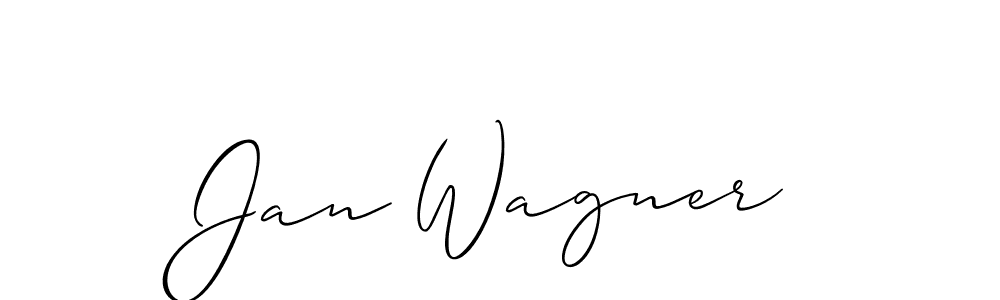You should practise on your own different ways (Allison_Script) to write your name (Jan Wagner) in signature. don't let someone else do it for you. Jan Wagner signature style 2 images and pictures png